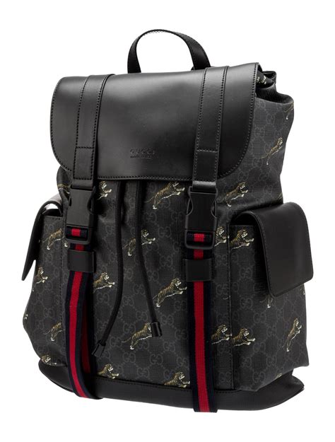 gucci supreme tiger backpack|gg supreme canvas zip backpack.